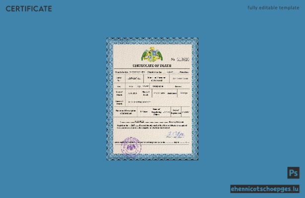 Dominica Personenstandsurkunde (PSD-Beispiel)